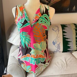 Jude Connally Multicolor Tropical Print Tank Top